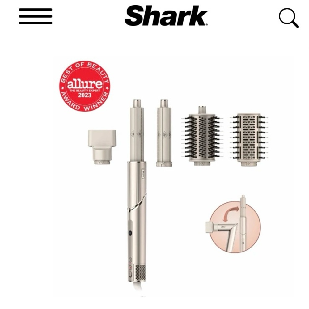 Shark Flexstyle Air styling and drying system got straight and wavy hair